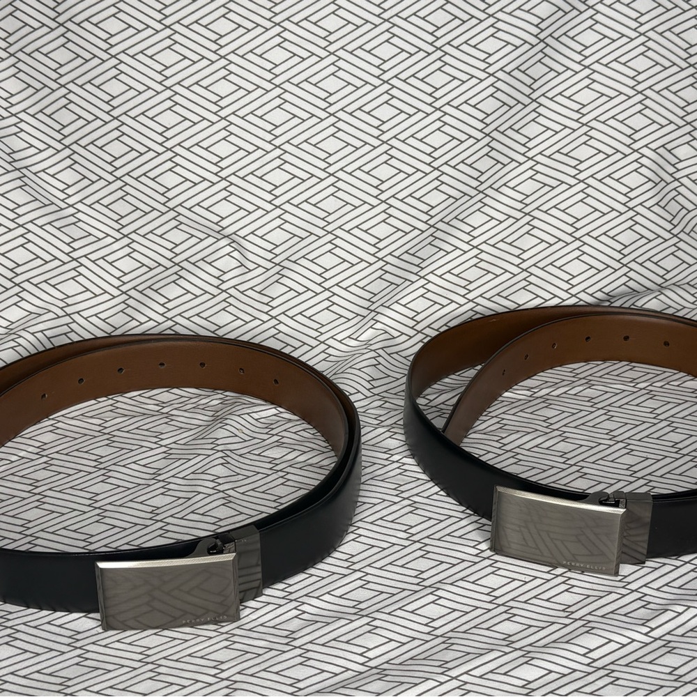 Perry Ellis Black Men's Belts
